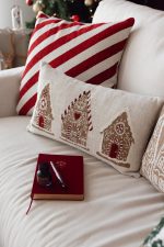 Christmas House  | Woven Lumbar  Decorative  Throw Pillow Cover - Image 7