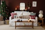 Christmas Wagon | Woven Lumbar  Decorative Throw Pillow Cover - Image 5