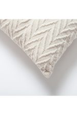 Cello | White Textured Chevron Lumbar 12"x20" Throw Pillow Cover - Image 2