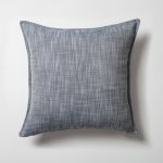Stripe On Stripe | Set of 3 | Navy Blue Neutral Linen Blend Throw Pillow Covers - Image 2