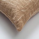 Amorf | Camel Abstract Minimal Design Textured Long Lumbar 14"x28'' Throw Pillow Cover - Image 2