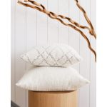 Cozy | White Plush Soft Textured Square 20''x20'' Throw Pillow Cover - Image 2