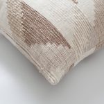 Nevio | Neutral Boho Geometric Textured Square 18''x18'' Throw Pillow Cover - Image 2