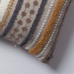 Nomad | Mustard Yellow Linen Striped Long Lumbar 14"x28" Throw Pillow Cover - Image 2