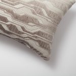 Lebon | Taupe Modern Geometric Patterned Lumbar 12''x20'' Throw Pillow Cover - Image 2
