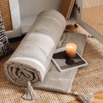 Loom Bed Runner | Taupe Neutral Linen Blend - Image 5