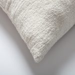 Cozy | White Plush Soft Textured Square 20''x20'' Throw Pillow Cover - Image 3