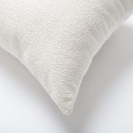 Julia | White Boucle Textured Solid Long Lumbar 14"x28" Throw Pillow Cover - Image 2