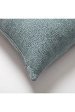 Julia | Light Blue Boucle Textured Solid Square 20''x20'' Throw Pillow Cover - Image 2