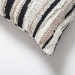Alpaka | Black Textured Woven Modern Boho Square 18"x18'' Throw Pillow Cover - Image 2