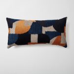 Loom Bed Runner & Pillow Covers | Set of 6 | Navy Blue Otto Bedset - Image 5