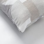 Otto | Neutral Gray Modern Geometric Long Lumbar 14"x28" Throw Pillow Cover - Image 2