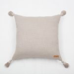 Loom Bed Runner & Pillow Covers | Set of 6 | Taupe Mustard Julia Bedset - Image 3