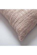 Tweed | Pink Heathered Woven Textured Plain Lumbar 12"x20'' Throw Pillow Cover - Image 2