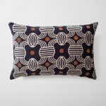 Loom Bed Runner & Pillow Covers | Set of 4 | Taupe Black Obika Bedset - Image 4