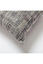 Tweed | Gray Heathered Woven Textured Plain Lumbar 12"x20'' Throw Pillow Cover - Image 2