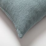 Julia | Light Blue Boucle Textured Solid Long Lumbar 14"x28" Throw Pillow Cover - Image 2