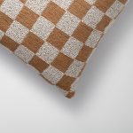 Mojo | Mustard Yellow Boucle Woven Checkered Square 18''x18'' Throw Pillow Cover - Image 3