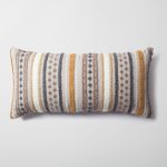 Loom Bed Runner & Pillow Covers | Set of 6 | Taupe Mustard Julia Bedset - Image 5