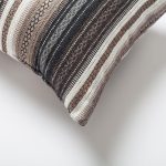 Bohem | Black Ethnic Kilim Striped Pattern Textured 12"x20'' Throw Pillow Cover - Image 3