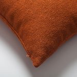 Julia | Burnt Orange Boucle Textured Solid Long Lumbar 14"x28" Throw Pillow Cover - Image 2