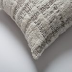 Argos | Neutral Woven Tufted Plaid Patterned Textured Square 18"x18'' Throw Pillow Cover - Image 3