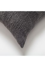 Cozy | Dark Gray Plush Soft Textured Square 20''x20'' Throw Pillow Cover - Image 2