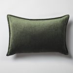 Loom Bed Runner & Pillow Covers | Set of 7 | Taupe Green Eliza Sense Bedset - Image 4
