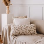Nandos | Neutral African Mud Cloth Design Boucle Textured Long Lumbar 14"x28" Throw Pillow Cover - Image 2