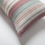 Bohem | Blue Ethnic Kilim Striped Pattern Textured 12"x20'' Throw Pillow Cover - Image 2
