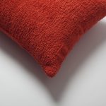 Cozy | Red Plush Soft Textured Long Lumbar 14"x28" Throw Pillow Cover - Image 2