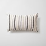 Loom Bed Runner & Pillow Covers | Set of 5 | Dark Gray Capri Bedset - Image 4