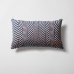 Loom Bed Runner & Pillow Covers | Set of 7 | Taupe Navy Blue Gilda Bedset - Image 6