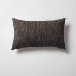 Bamboo | Blue Multicolored Textured Lumbar 12"x20'' Throw Pillow Cover
