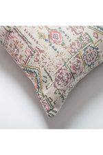 Kaftan | Multicolored Ethnic Kilim Patterned Woven Square 18''x18'' Throw Pillow Cover - Image 2