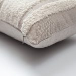 Quba | Neutral Linen Cozy Striped Boho Lumbar 12''x20'' Throw Pillow Cover - Image 3