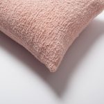 Cozy | Pink Plush Soft Textured Long Lumbar 14"x28" Throw Pillow Cover - Image 2