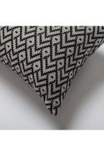 Gusto | Black Modern Small-Scale Patterned Lumbar 12''x20'' Throw Pillow Cover - Image 2