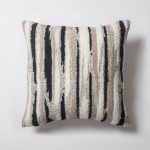 Alpaka | Black Textured Woven Modern Boho Square 18"x18'' Throw Pillow Cover