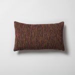 Bamboo | Brown Multicolored Textured Lumbar 12"x20'' Throw Pillow Cover