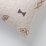 Barista | Tribal Patterned Linen-Blend Boucle Textured Bohem Lumbar 12"x20'' Throw Pillow Cover - Image 2