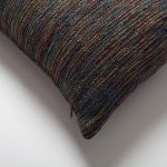 Bamboo | Blue Multicolored Textured Lumbar 12"x20'' Throw Pillow Cover - Image 2