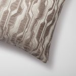Lebon | Taupe Modern Geometric Patterned Lumbar Square 20''x20'' Throw Pillow Cover - Image 2