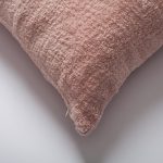 Cozy | Pink Plush Soft Textured Square 20''x20'' Throw Pillow Cover - Image 2