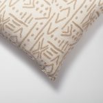 Icon | Beige Ethnic Tribal Boucle Woven Square 18''x18'' Throw Pillow Cover - Image 2