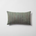 Loom Bed Runner & Pillow Covers | Set of 7 | Taupe Green Eliza Sense Bedset - Image 5